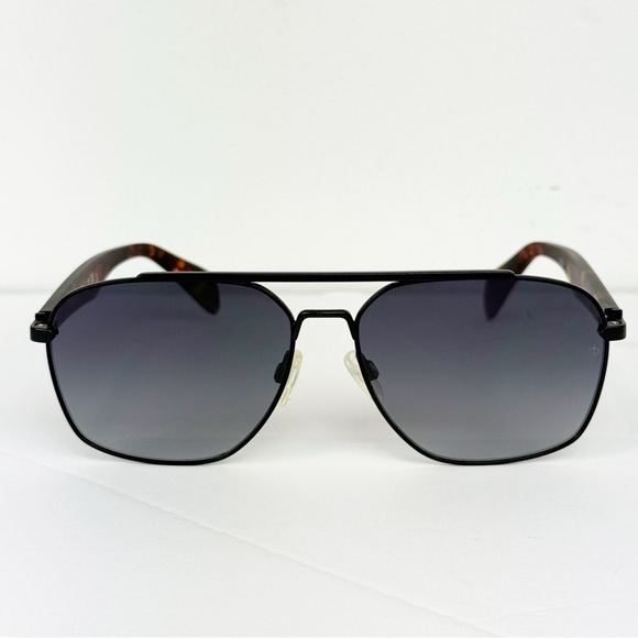 Rag & Bone Mens Full Rim Aviator Sunglasses Matte Black Havana RNB 5004/S - Picture 1 of 6